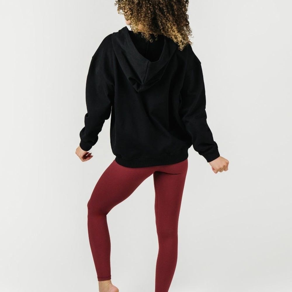 Zyia Black Retreat Full Zip Hoodie NEW - Picture 3 of 5